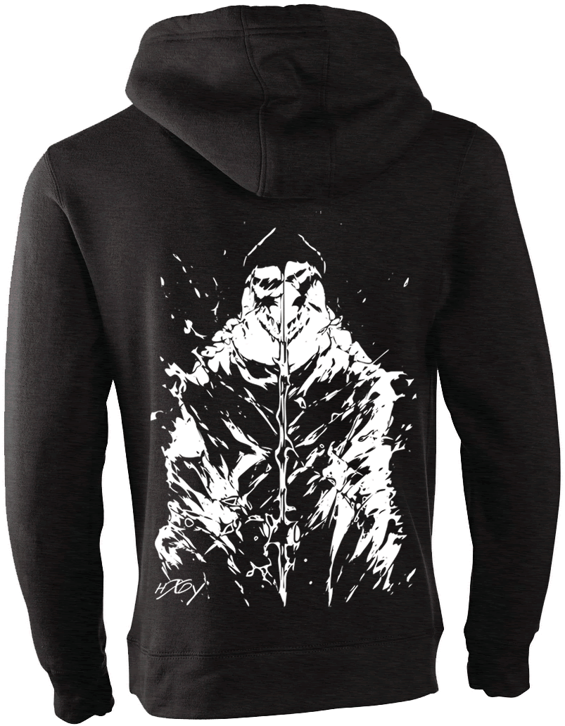 Fractured Zip Up Hoodie