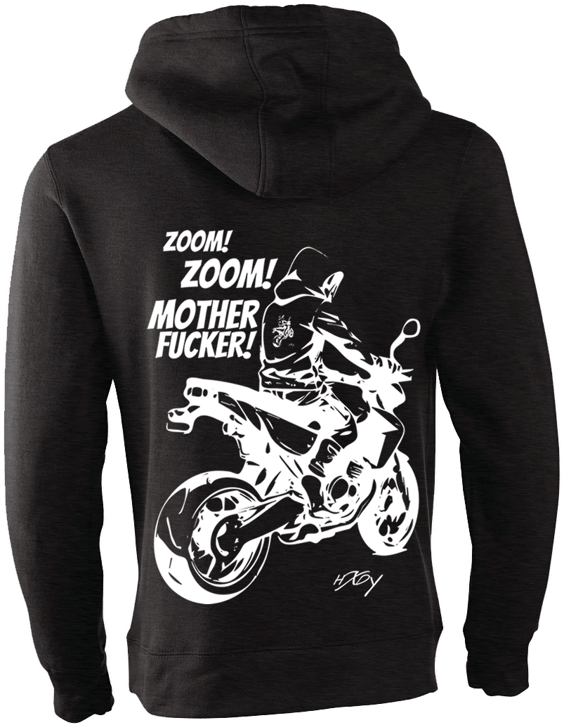 Ride Zoom Zoom Zip Up Hoodie