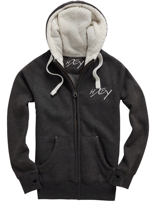 Zip Up Fleece Hoodie Plain